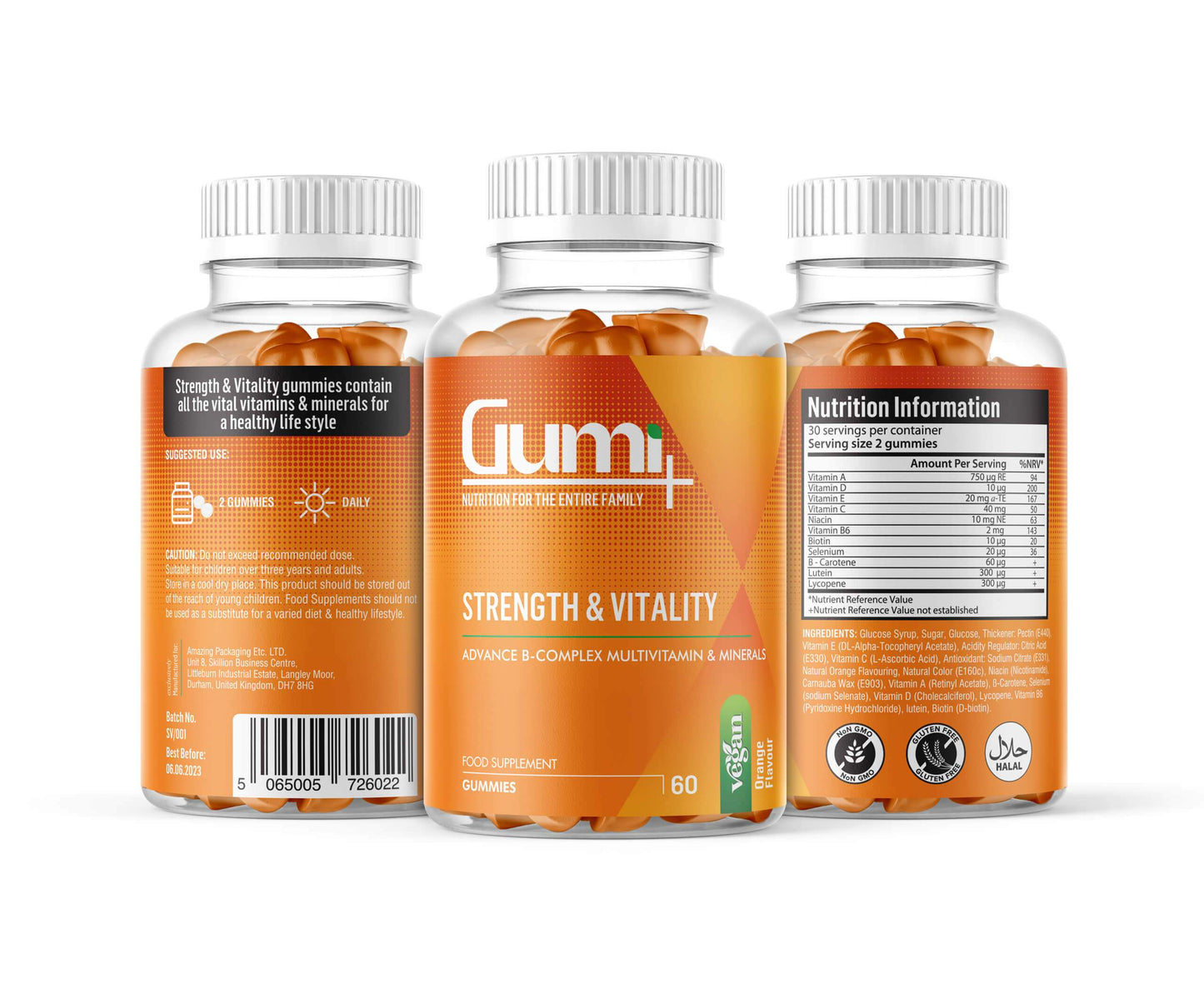 Strength & Vitality (B Vitamins) Gummies