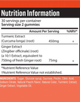 Turmeric Curcumin Ginger (Anti-Inflammation) Gummies