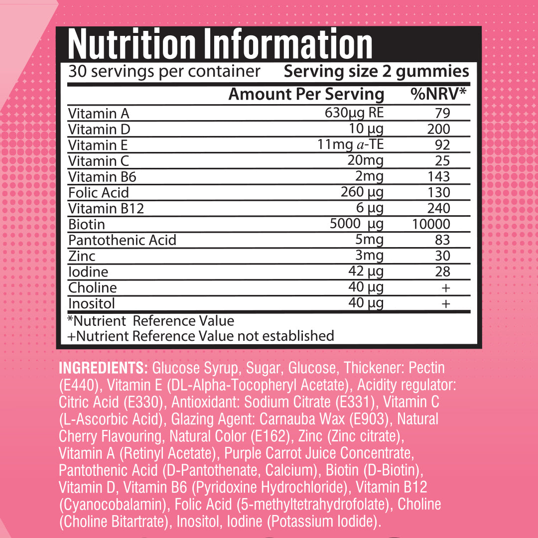 Hair, Skin & Nails Biotin Gummies
