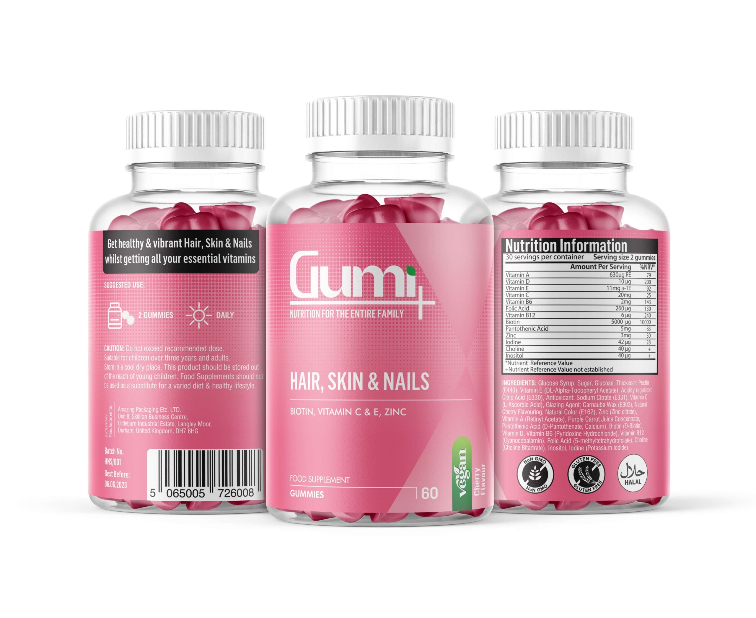 Hair, Skin & Nails Biotin Gummies